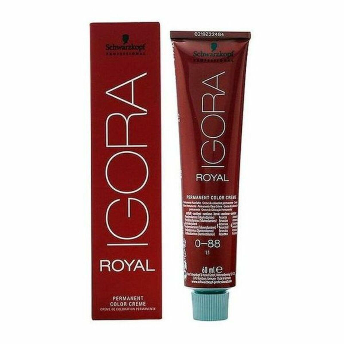 Permanent dye Igora Royal Schwarzkopf Igora Royal 0-88 Nº 0-88 Nº 9.0-rubio muy claro Nº 8.0-rubio claro 60 ml
Permanent dye Igora Royal Schwarzkopf Igora Royal 0-88 Nº 0-88 Nº 9.0-rubio muy claro Nº 8.0-rubio claro 60 ml
