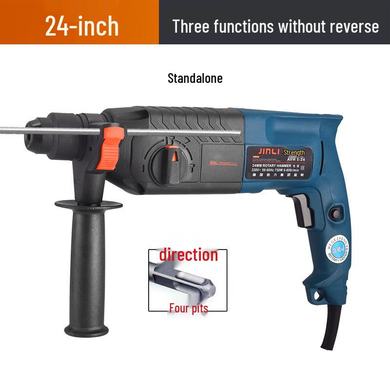 High-Power Multifunctional Electric Hammer, Drill & Pick: Industrial Grade Concrete Impact Tool
High-Power Multifunctional Electric Hammer, Drill & Pick: Industrial Grade Concrete Impact Tool