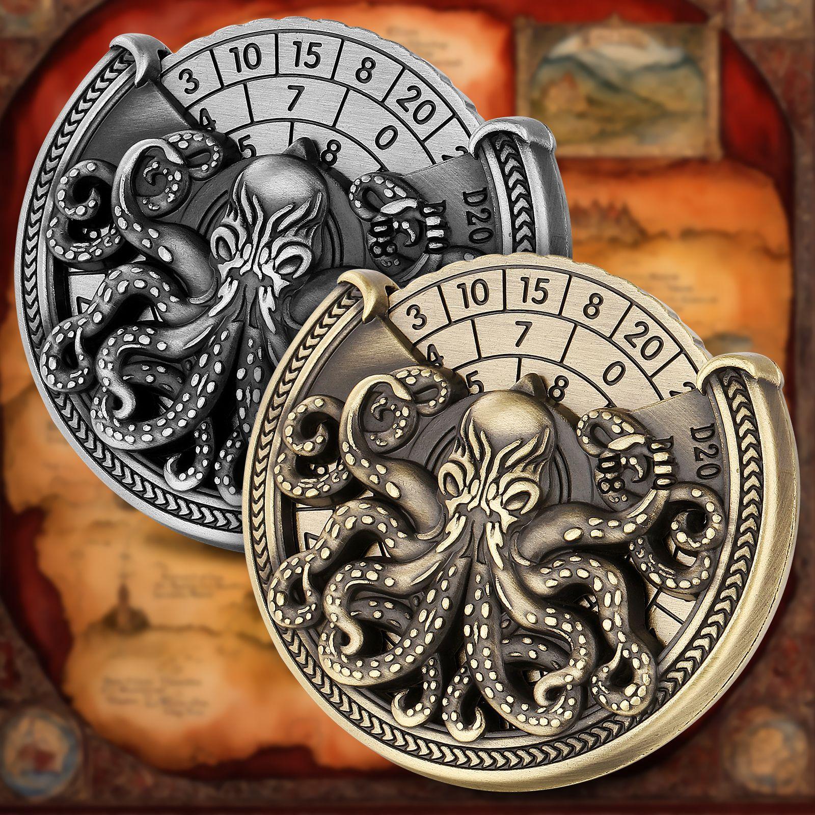 Creative Octopus Design RPGs Dice Spinner Roller for Role Play Gaming Accessory Silver
Creative Octopus Design RPGs Dice Spinner Roller for Role Play Gaming Accessory Silver
