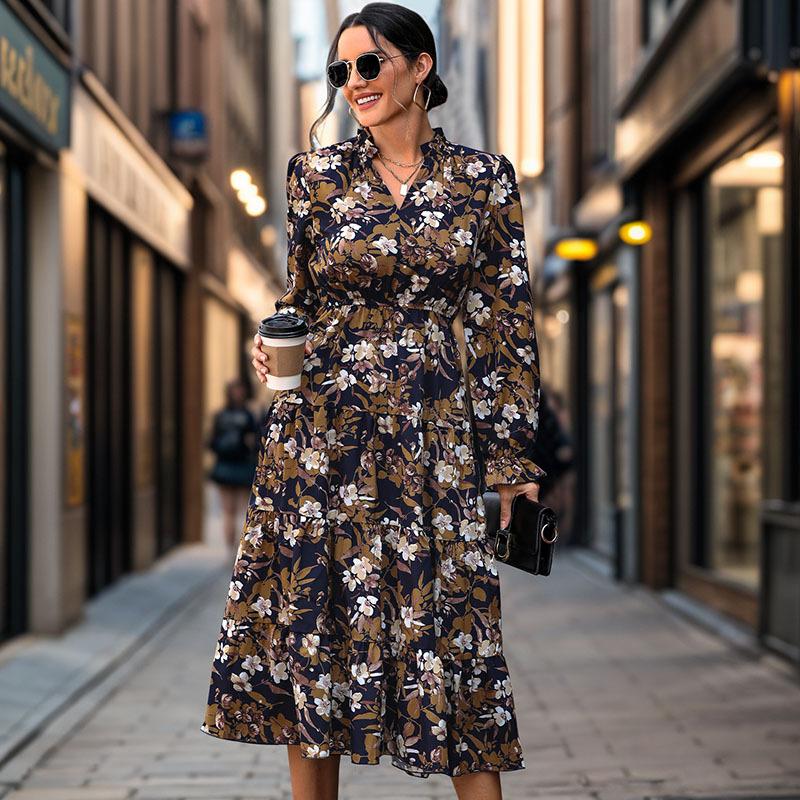 Autumn Women s Printed Dresses Women s Designs Chic Comfortable and Versatile Temperament Elegant Casual Women s Clothing Gentle Lady s Dress XL темно-синього кольору
Autumn Women s Printed Dresses Women s Designs Chic Comfortable and Versatile Temperament Elegant Casual Women s Clothing Gentle Lady s Dress XL темно-синього кольору