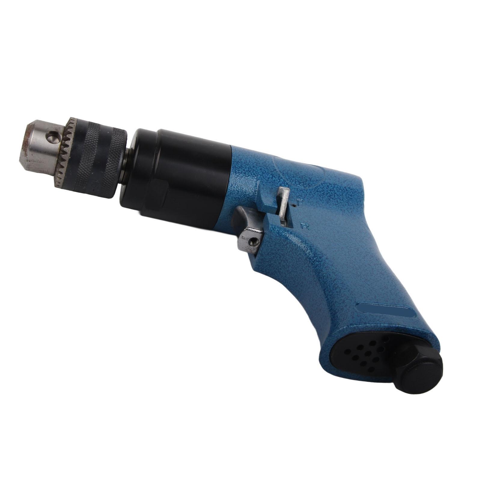 Air Drill Gun 14in Heavy Duty Reversible CW CCW One Hand Control 1800RPM Exhaust with Silencer
Air Drill Gun 14in Heavy Duty Reversible CW CCW One Hand Control 1800RPM Exhaust with Silencer