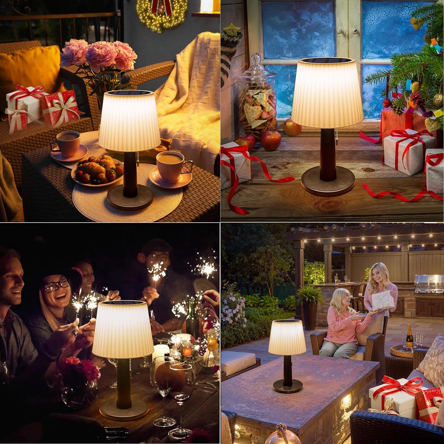 Solar Table Lamp Outdoor Indoor - 3 Lighting Modes, LED Waterproof Cordless with Pull Chain for Garden, Patio, Bedroom, Living R United States
Solar Table Lamp Outdoor Indoor - 3 Lighting Modes, LED Waterproof Cordless with Pull Chain for Garden, Patio, Bedroom, Living R United States