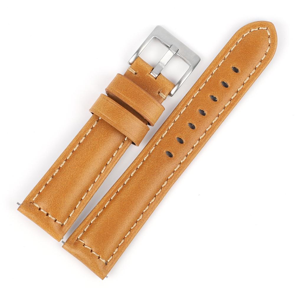 Vintage Oil Wax Leather Watch Strap 18mm 20mm 22mm 24mm Watchband Replacement for Women Men Wristband Bracelet Accessories 24mm коричневий
Vintage Oil Wax Leather Watch Strap 18mm 20mm 22mm 24mm Watchband Replacement for Women Men Wristband Bracelet Accessories 24mm коричневий