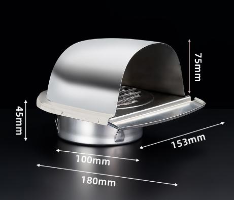 100/150mm Stainless Steel Air Vent Grille Insect Protection Home Exterior Wall Ducting Ventilation Tool Vents Cap Exhaust Hoods
100/150mm Stainless Steel Air Vent Grille Insect Protection Home Exterior Wall Ducting Ventilation Tool Vents Cap Exhaust Hoods
