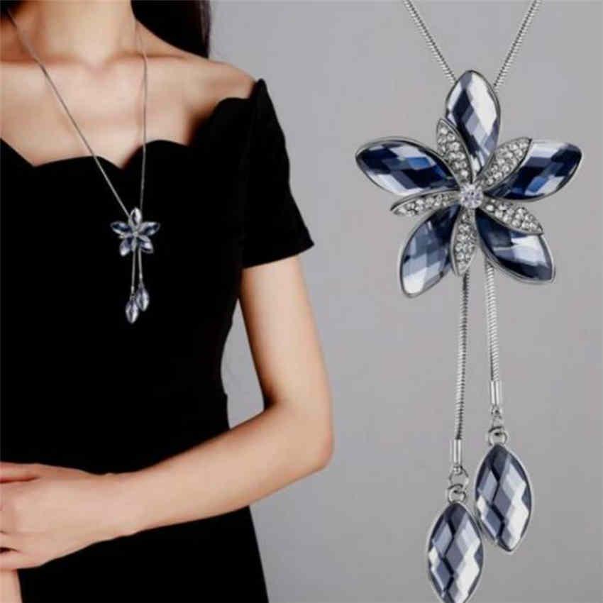 Fashion Females Symmetrical Five Petal Flower Elegant Pendant Sweater Long Necklace Pendant Jewelry сірий
Fashion Females Symmetrical Five Petal Flower Elegant Pendant Sweater Long Necklace Pendant Jewelry сірий