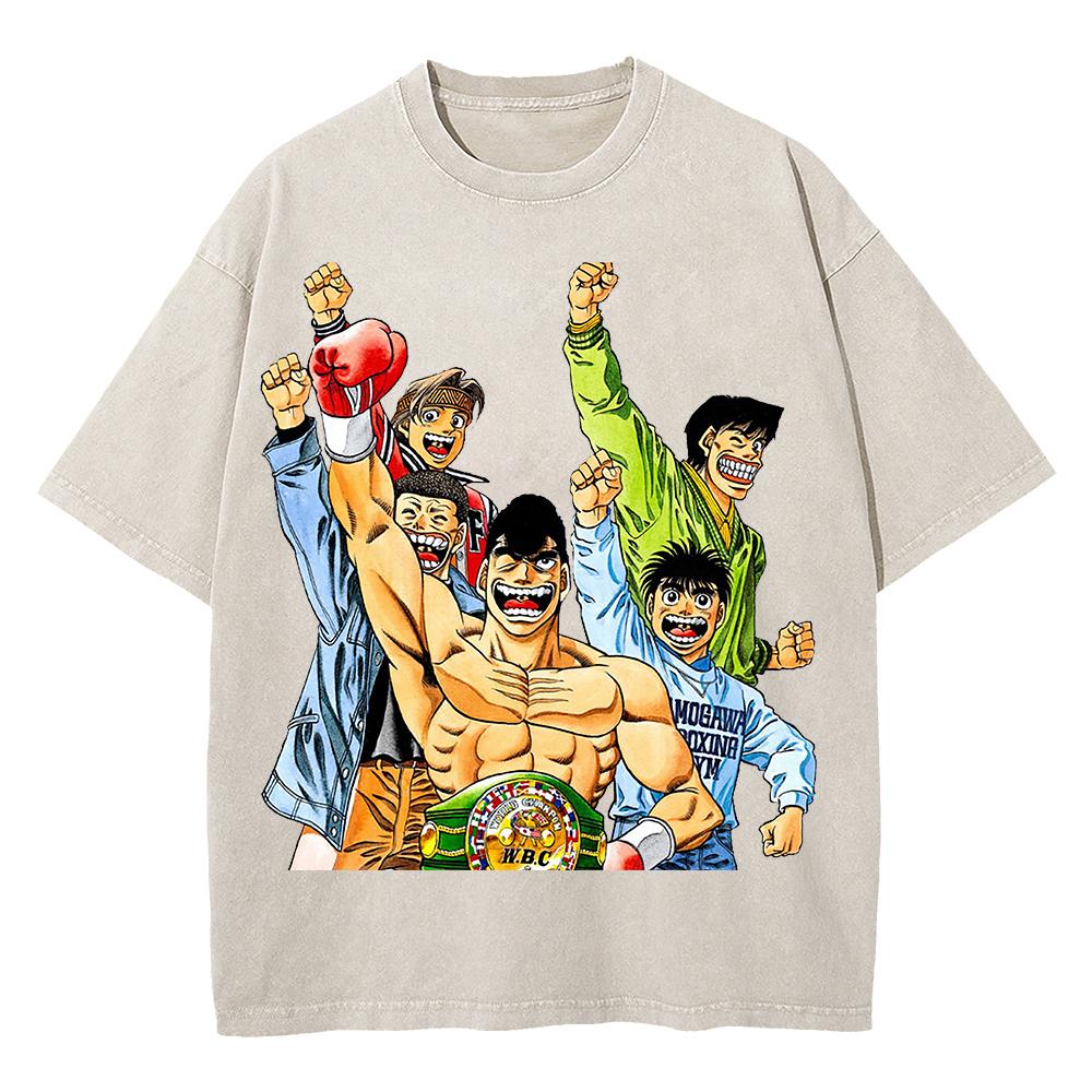 Cotton Vintage Washed Anime Manga Kamogawa Boxing Gym T Shirt Fashion MenWomen Cartoon KBG s Retro Acid Wash Tees Shirts S
Cotton Vintage Washed Anime Manga Kamogawa Boxing Gym T Shirt Fashion MenWomen Cartoon KBG s Retro Acid Wash Tees Shirts S