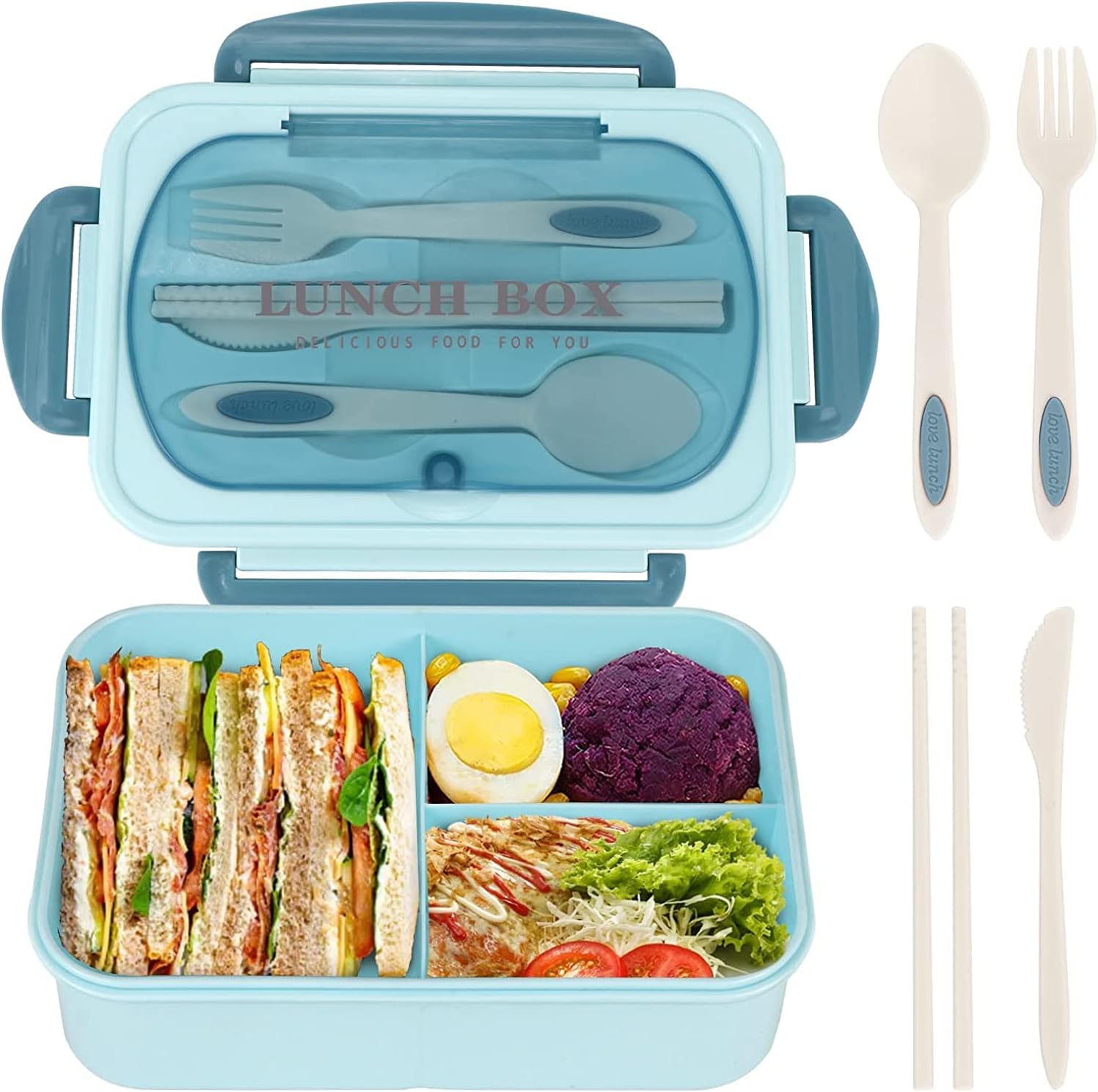 1200ML Lunch Bento Box for Adults Office Worker Picnic LeakProof Lunch Box with Utensils 3 Compartment Bento Box Microwave Safe 3&1200ML&1 королевский синий
1200ML Lunch Bento Box for Adults Office Worker Picnic LeakProof Lunch Box with Utensils 3 Compartment Bento Box Microwave Safe 3&1200ML&1 королевский синий