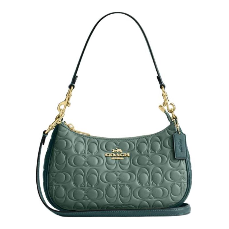 COACH Teri 24 Logo Printed Logo Leather Shoulder Bag Medium Unisex Couple Style Dark Turquoise зелений
COACH Teri 24 Logo Printed Logo Leather Shoulder Bag Medium Unisex Couple Style Dark Turquoise зелений