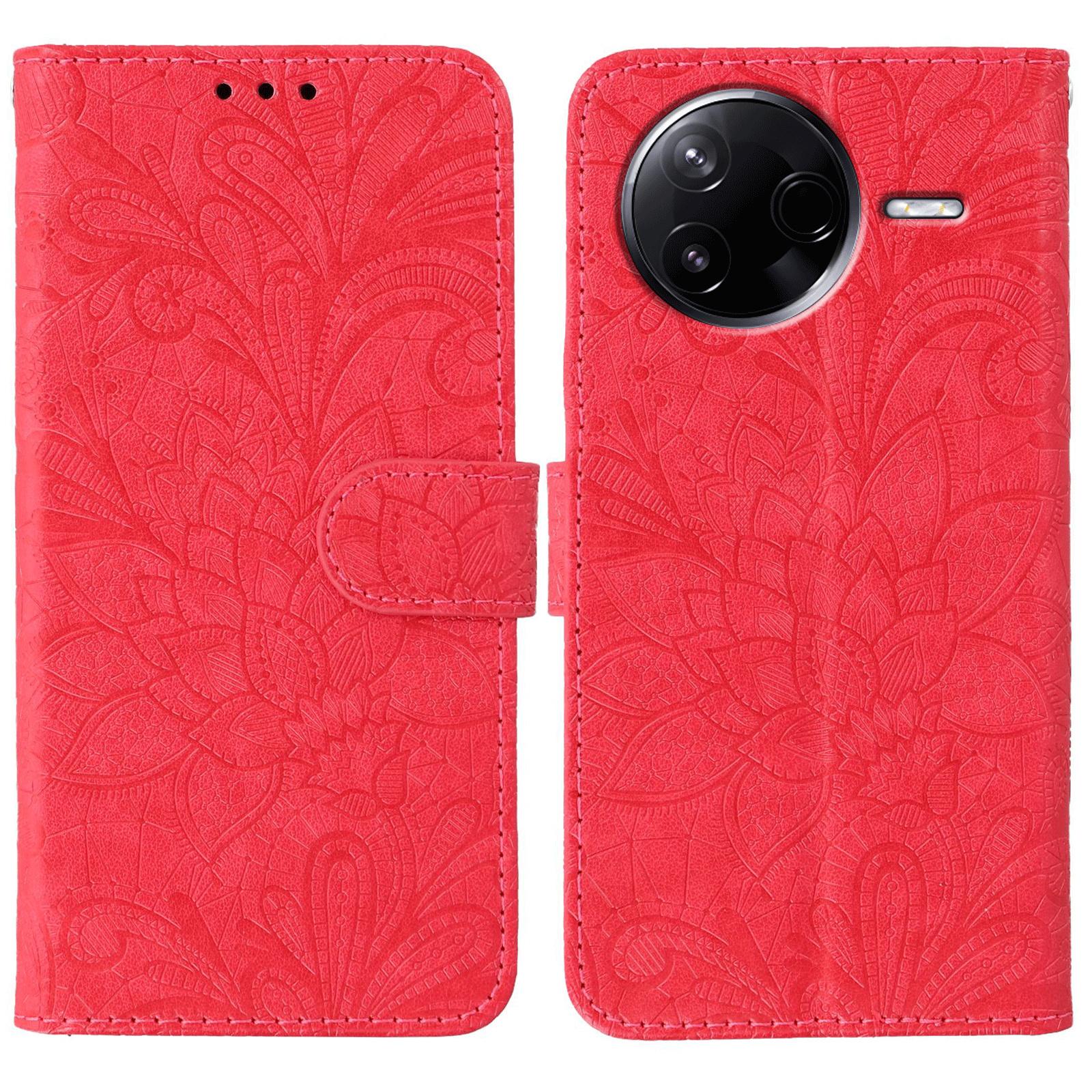 For Xiaomi Poco F7 Pro 5G/Redmi K80 5G Case Lace Flowers PU Leather Flip Wallet Phone Cover Red
For Xiaomi Poco F7 Pro 5G/Redmi K80 5G Case Lace Flowers PU Leather Flip Wallet Phone Cover Red