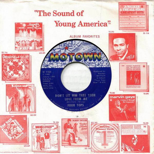 7inch Record FOUR TOPS - Don t Let Him Take Your Love From M M1159 Motown 1969 US Soul/Funk Used
7inch Record FOUR TOPS - Don t Let Him Take Your Love From M M1159 Motown 1969 US Soul/Funk Used