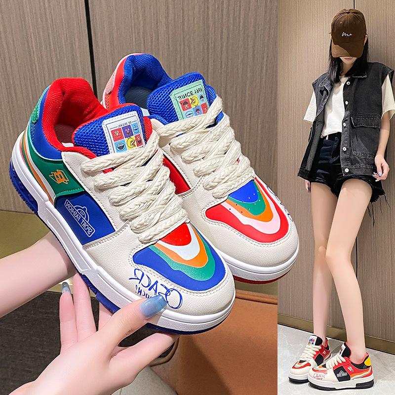 Student board shoes ins tide 2025 autumn new casual shoes foreign trade rainbow mandarin duck color matching platform women s shoes sports 35
Student board shoes ins tide 2025 autumn new casual shoes foreign trade rainbow mandarin duck color matching platform women s shoes sports 35