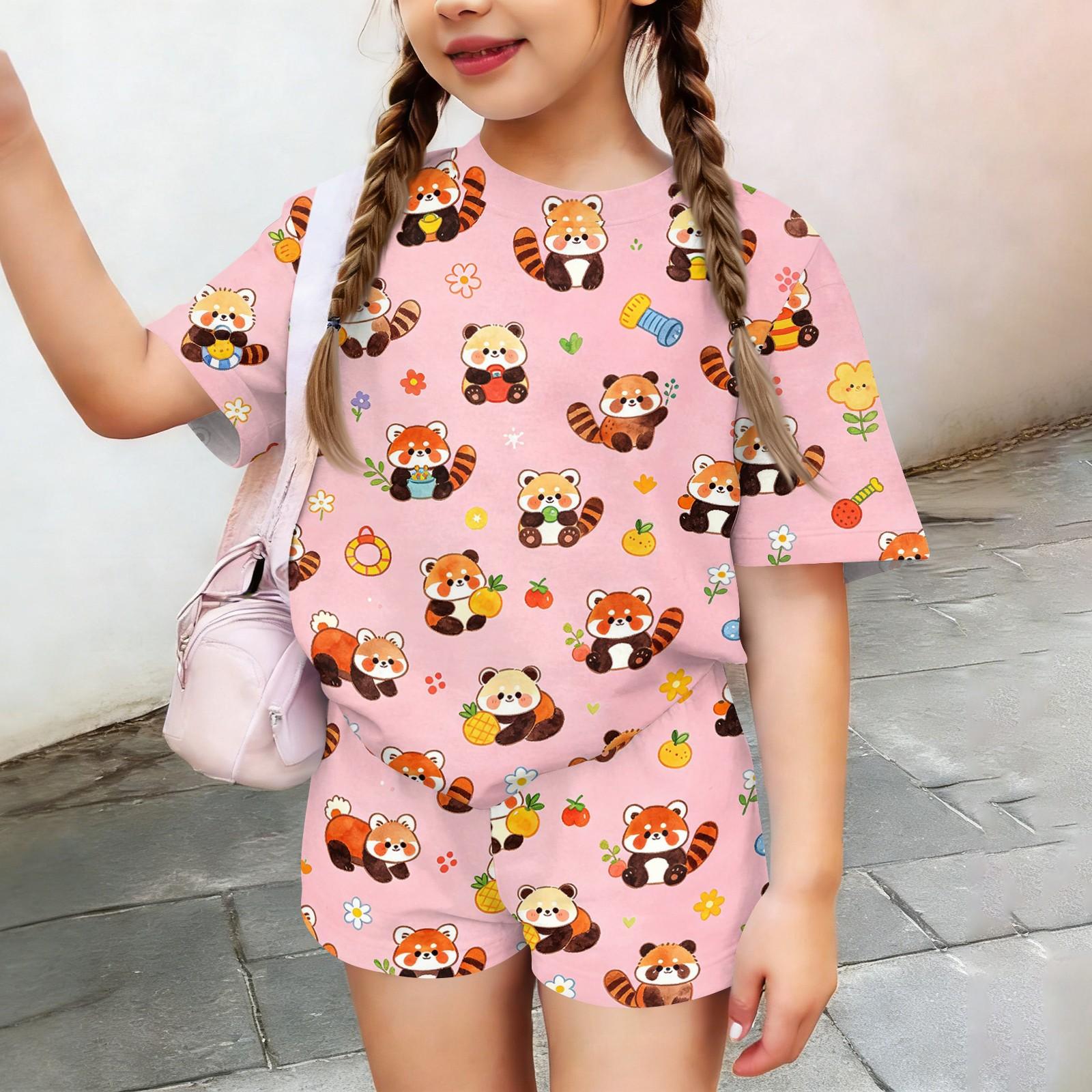 Kids Casual Short Sleeve Top and Shorts Set Animal Print Soft Comfortable Lightweight Summer Outfit for Boys and Girls 140 розовый
Kids Casual Short Sleeve Top and Shorts Set Animal Print Soft Comfortable Lightweight Summer Outfit for Boys and Girls 140 розовый