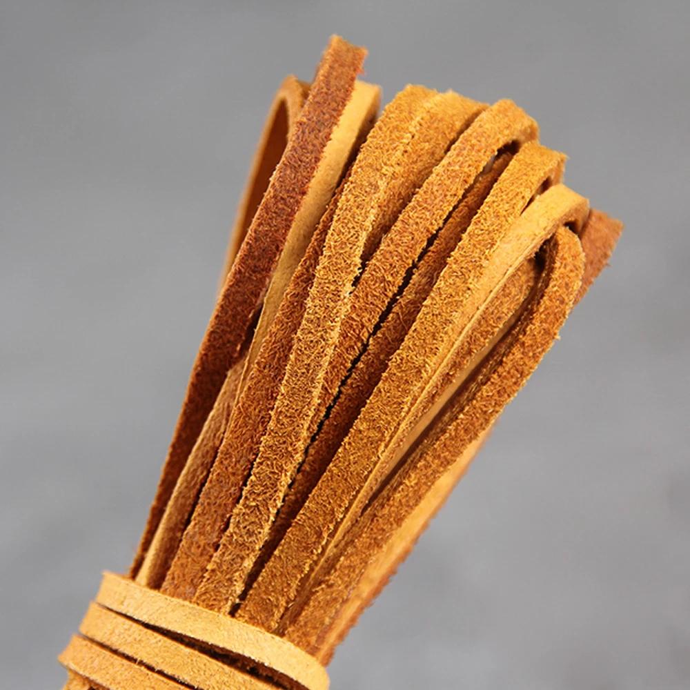 5 Meter Genuine Cowhide Cord Suede 3x2mm Flat Wire DIY Bracelet Necklace Hanging Rope Decorative String Accessories 3x2mm
5 Meter Genuine Cowhide Cord Suede 3x2mm Flat Wire DIY Bracelet Necklace Hanging Rope Decorative String Accessories 3x2mm