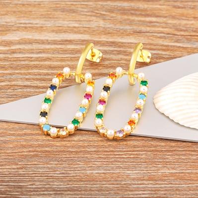 Nidin Light Luxury Cubic Zirconia White/Colorful Color Drop Earrings For Women Classic Circle Crystal Party Wedding Jewelry Gift
Nidin Light Luxury Cubic Zirconia White/Colorful Color Drop Earrings For Women Classic Circle Crystal Party Wedding Jewelry Gift