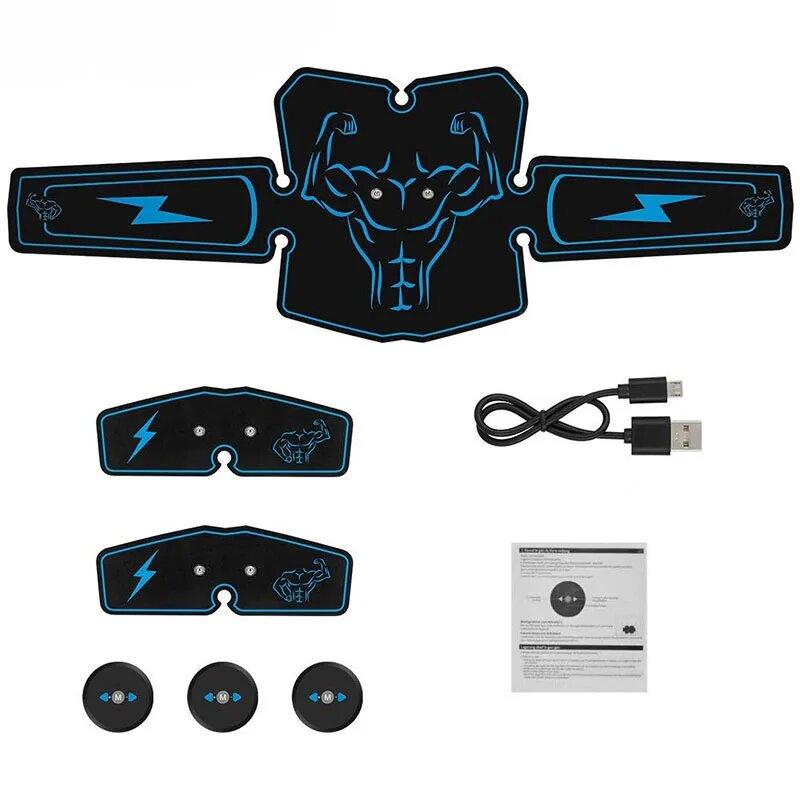 EMS Электрический стимулятор мышц живота USB Перезаряжаемый вибрирующий пояс для живота ABS Тренажер для мышц бедра Массажер для похудения blue
EMS Электрический стимулятор мышц живота USB Перезаряжаемый вибрирующий пояс для живота ABS Тренажер для мышц бедра Массажер для похудения blue