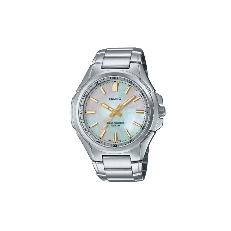 Casio 50 meters waterproof, solar quartz movement, stainless steel strap, Japanese and Korean watch, same style for men and women, MTP-RS100S-7AV чёрный
Casio 50 meters waterproof, solar quartz movement, stainless steel strap, Japanese and Korean watch, same style for men and women, MTP-RS100S-7AV чёрный