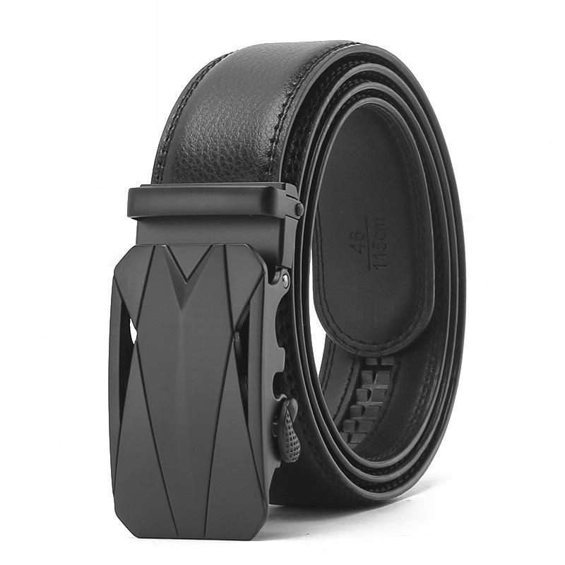Swimming Black Automatic Buckle Open Side Two Layer Cowhide Belt Business Casual Men s Trendy Belt 110-130cm
Swimming Black Automatic Buckle Open Side Two Layer Cowhide Belt Business Casual Men s Trendy Belt 110-130cm
