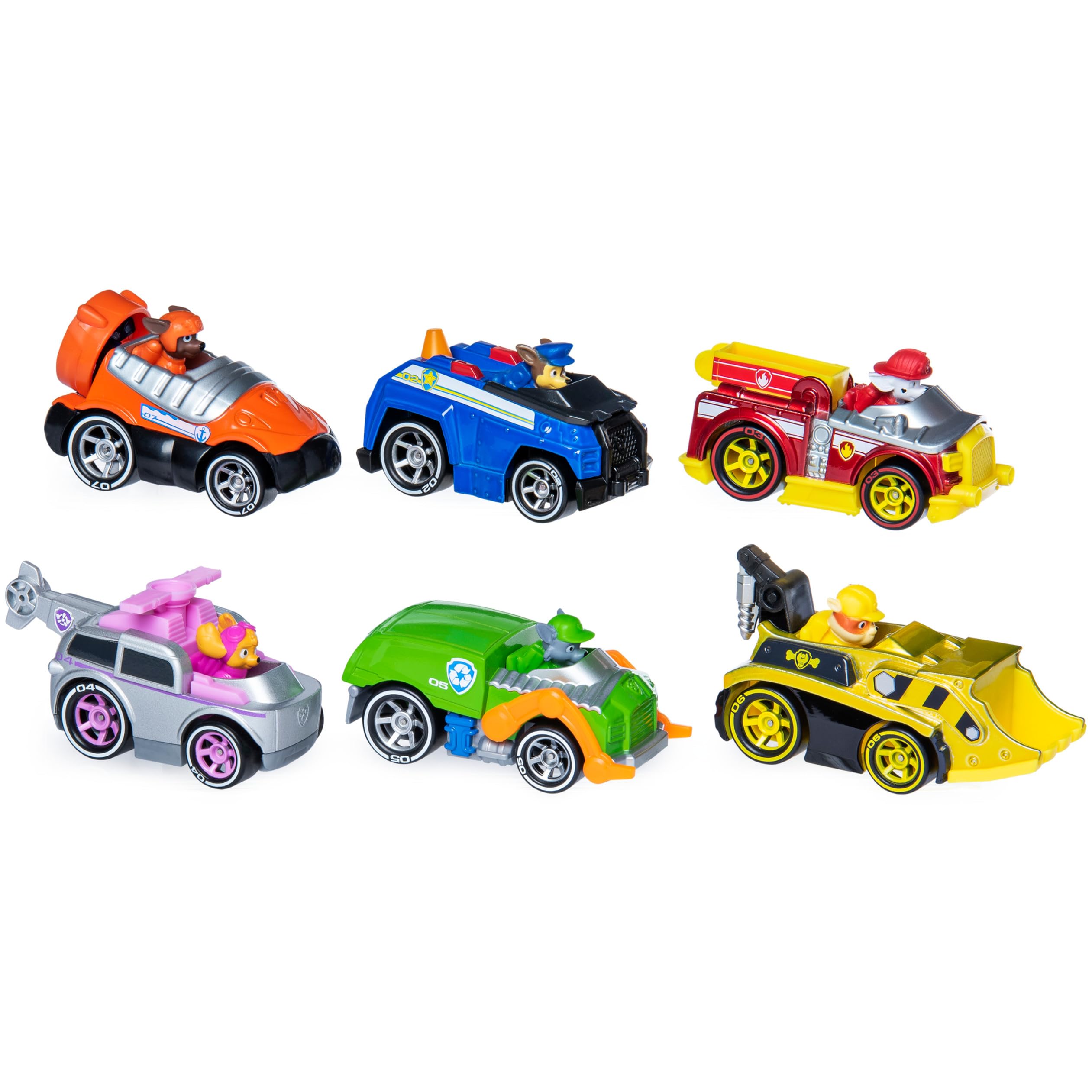 Paw Patrol, True Metal Classic Gift Pack of 6 Collectible DIE-CAST Vehicles, 1: 55 Scale
Paw Patrol, True Metal Classic Gift Pack of 6 Collectible DIE-CAST Vehicles, 1: 55 Scale