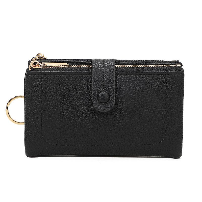 Medium and long women s hand wallet, double zipper change bag pu large-capacity three-fold multi-card wallet чёрный
Medium and long women s hand wallet, double zipper change bag pu large-capacity three-fold multi-card wallet чёрный