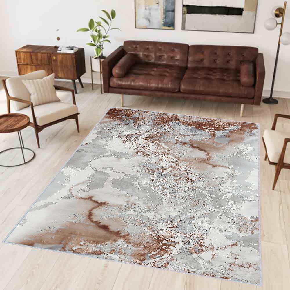 Ковер с принтом Rovigo Home моющийся RVGHOME0346 50 x 80 коричневый 
Ковер с принтом Rovigo Home моющийся RVGHOME0346 50 x 80 коричневый