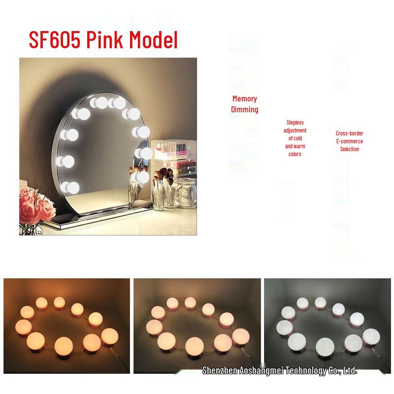 USB-Powered Hollywood Makeup Mirror LED Lights with Three-Color Stepless Dimming 10W теплим білим кольором/холодний білий колір
USB-Powered Hollywood Makeup Mirror LED Lights with Three-Color Stepless Dimming 10W теплим білим кольором/холодний білий колір