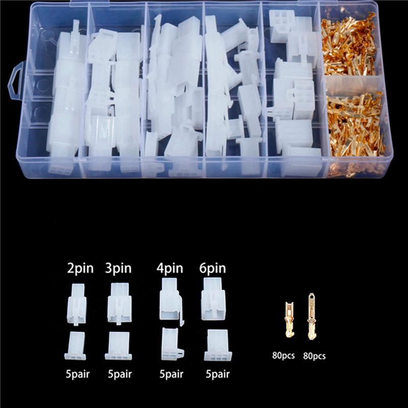 400 PCS 2.8MM Automotive Wire Connector 2/3/4/6 Pin Electrical Male And Female Cable Terminal Connector Kit For Car Rvs білий
400 PCS 2.8MM Automotive Wire Connector 2/3/4/6 Pin Electrical Male And Female Cable Terminal Connector Kit For Car Rvs білий