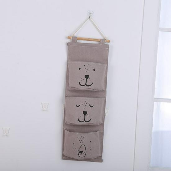 Полукруглая подвесная сумка из хлопка и льна с тремя карманами для домашнего хранения
Полукруглая подвесная сумка из хлопка и льна с тремя карманами для домашнего хранения