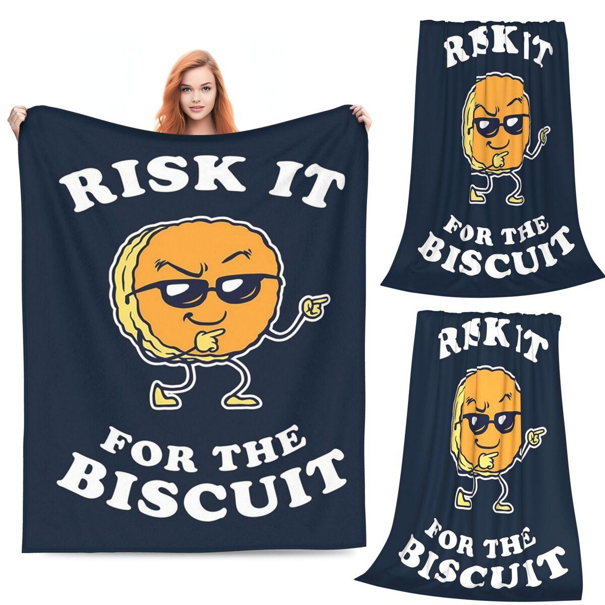Risk It For The Biscuit Blanket Soft Warm Flannel Throw Blanket Bedspread for Bed Living room Picnic Travel Home Couch 80x120cm
Risk It For The Biscuit Blanket Soft Warm Flannel Throw Blanket Bedspread for Bed Living room Picnic Travel Home Couch 80x120cm