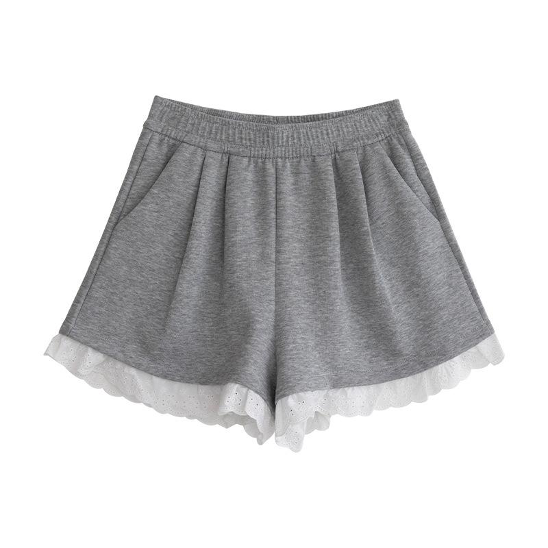 Lace Lace White Gray Casual Pants for Women s Summer Shorts High Waist Slimming Wide-leg Pants Small A-line Straight Pants S
Lace Lace White Gray Casual Pants for Women s Summer Shorts High Waist Slimming Wide-leg Pants Small A-line Straight Pants S