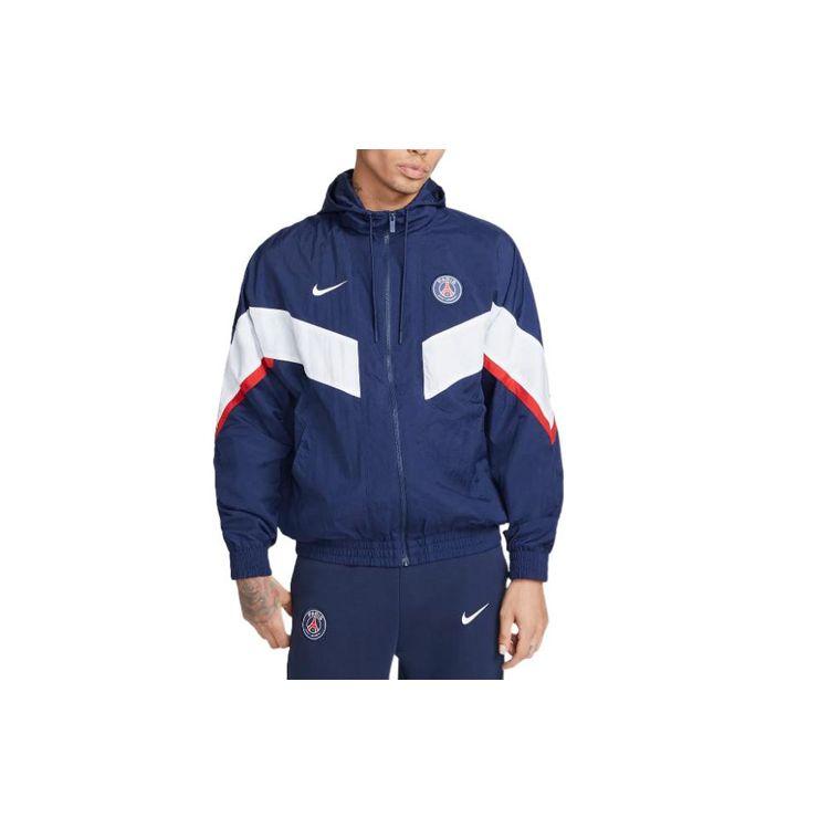 Nike Футбольная куртка с капюшоном и длинным рукавом, с нашивкой-логотипом Colorblock, мужская синяя DN1311-410 L
Nike Футбольная куртка с капюшоном и длинным рукавом, с нашивкой-логотипом Colorblock, мужская синяя DN1311-410 L