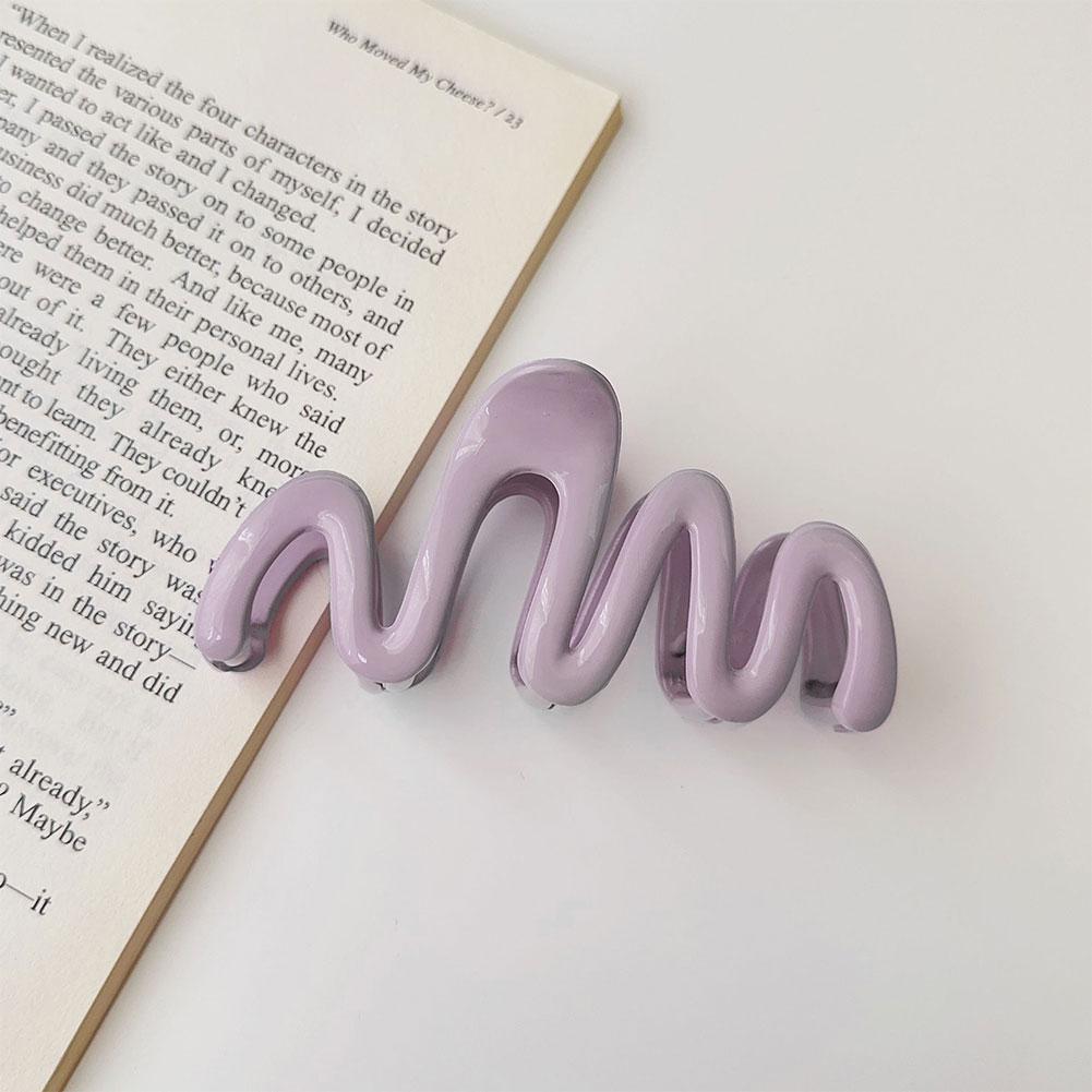 Summer Multicolor Wave Grab Clip Fashion Plate Hair Clip Large Size Shark Clip фіолетовий
Summer Multicolor Wave Grab Clip Fashion Plate Hair Clip Large Size Shark Clip фіолетовий