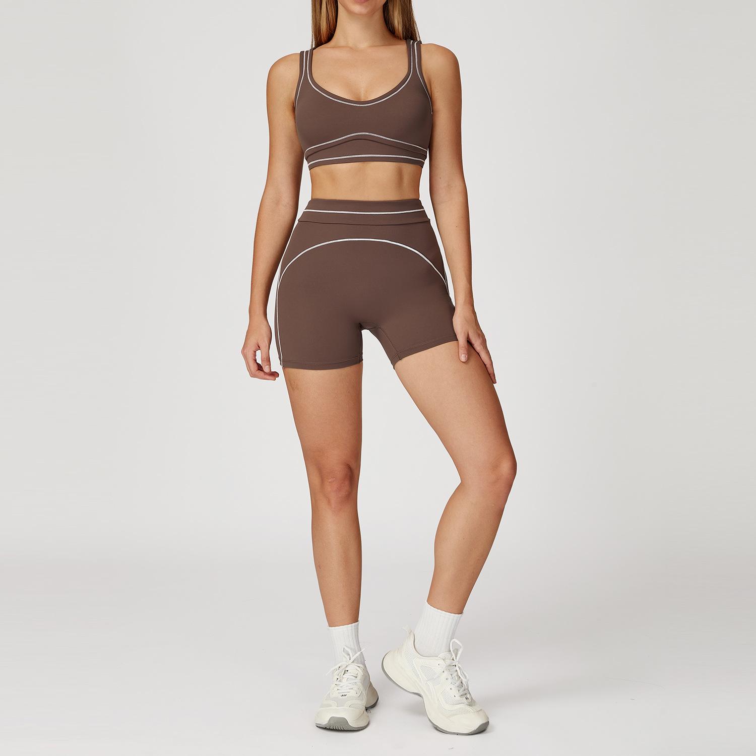 Women s Cross-Color Brushed Yoga Set - Double Strap, High-End Feel, Perfect for Running and Fitness (Set 7028) Large
Women s Cross-Color Brushed Yoga Set - Double Strap, High-End Feel, Perfect for Running and Fitness (Set 7028) Large