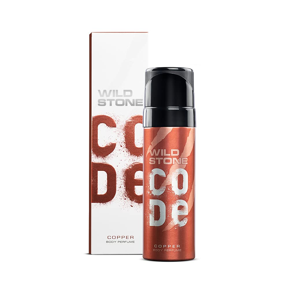 Wild Stone Code Copper Body Perfume For Men 120ml No Gas Long Lasting Party Fragrance Spray For Energetic Fresh Appeal
Wild Stone Code Copper Body Perfume For Men 120ml No Gas Long Lasting Party Fragrance Spray For Energetic Fresh Appeal