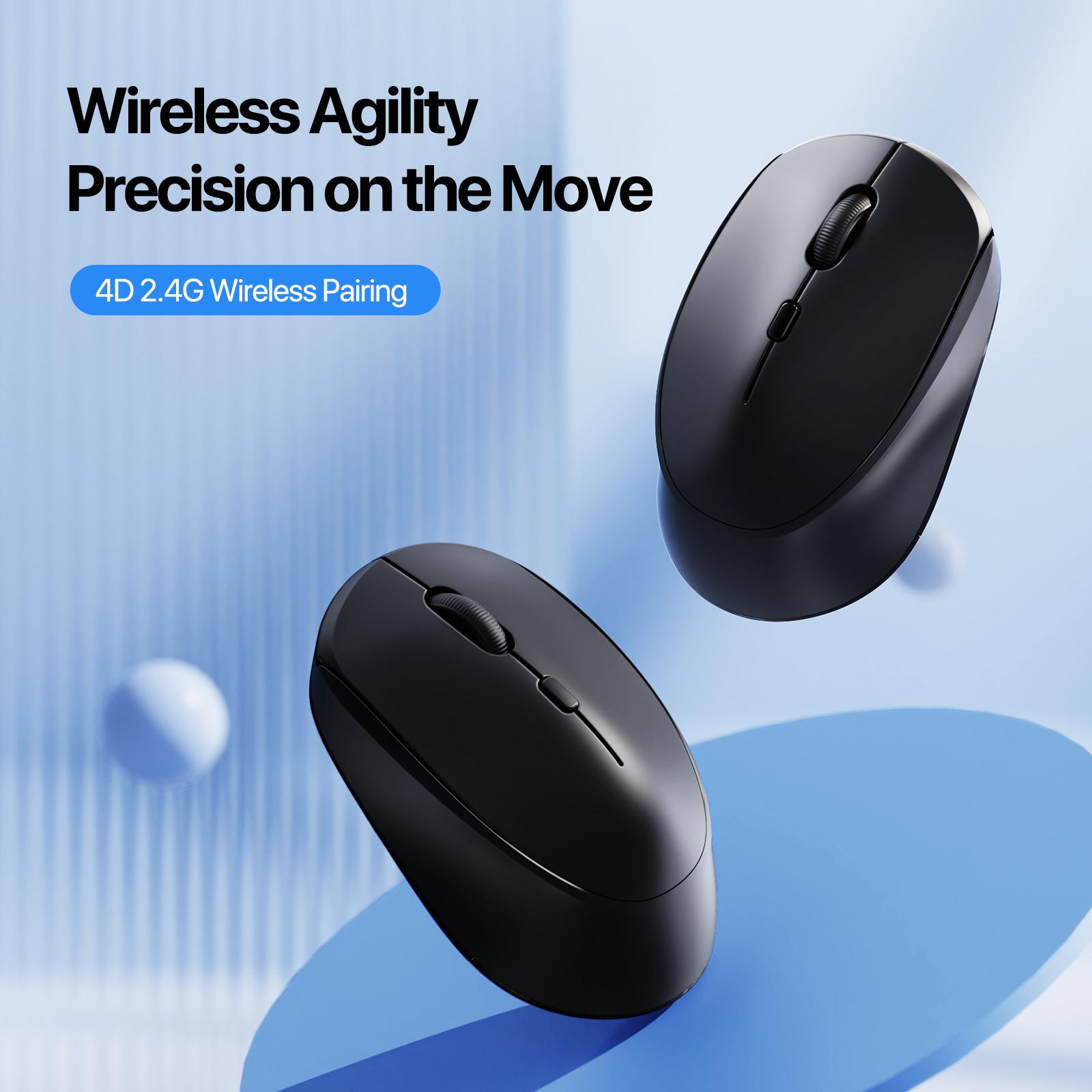 Wireless Mouse DUX DUCIS DM Series 4D 2.4G Wireless Mouse 1600DPI Adjustable Mice for Laptop/Notebook Black
Wireless Mouse DUX DUCIS DM Series 4D 2.4G Wireless Mouse 1600DPI Adjustable Mice for Laptop/Notebook Black