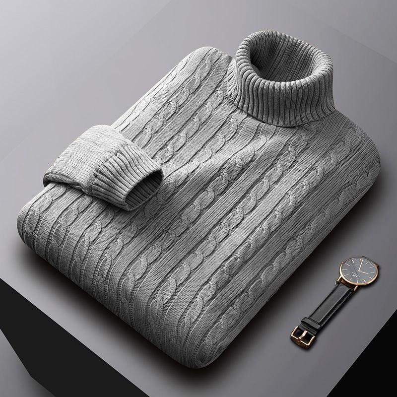Men s High Neck Solid Color Sweater - Autumn/Winter Trendy Korean Style, Loose Fit, Plus Size Knit Pullover (2025) M
Men s High Neck Solid Color Sweater - Autumn/Winter Trendy Korean Style, Loose Fit, Plus Size Knit Pullover (2025) M