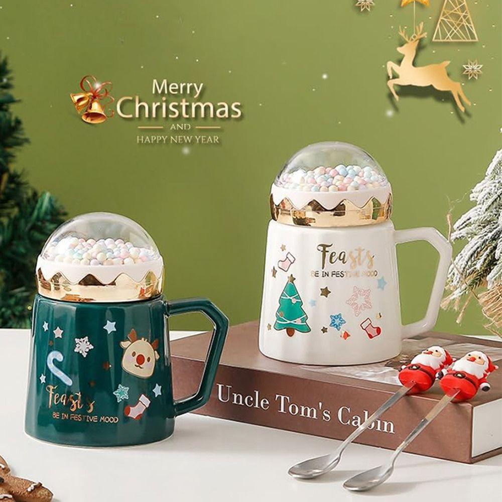Leak-Proof Coffee Mug Ceramic Drinking Cup Chic Christmas Mug Home Decoration білий
Leak-Proof Coffee Mug Ceramic Drinking Cup Chic Christmas Mug Home Decoration білий
