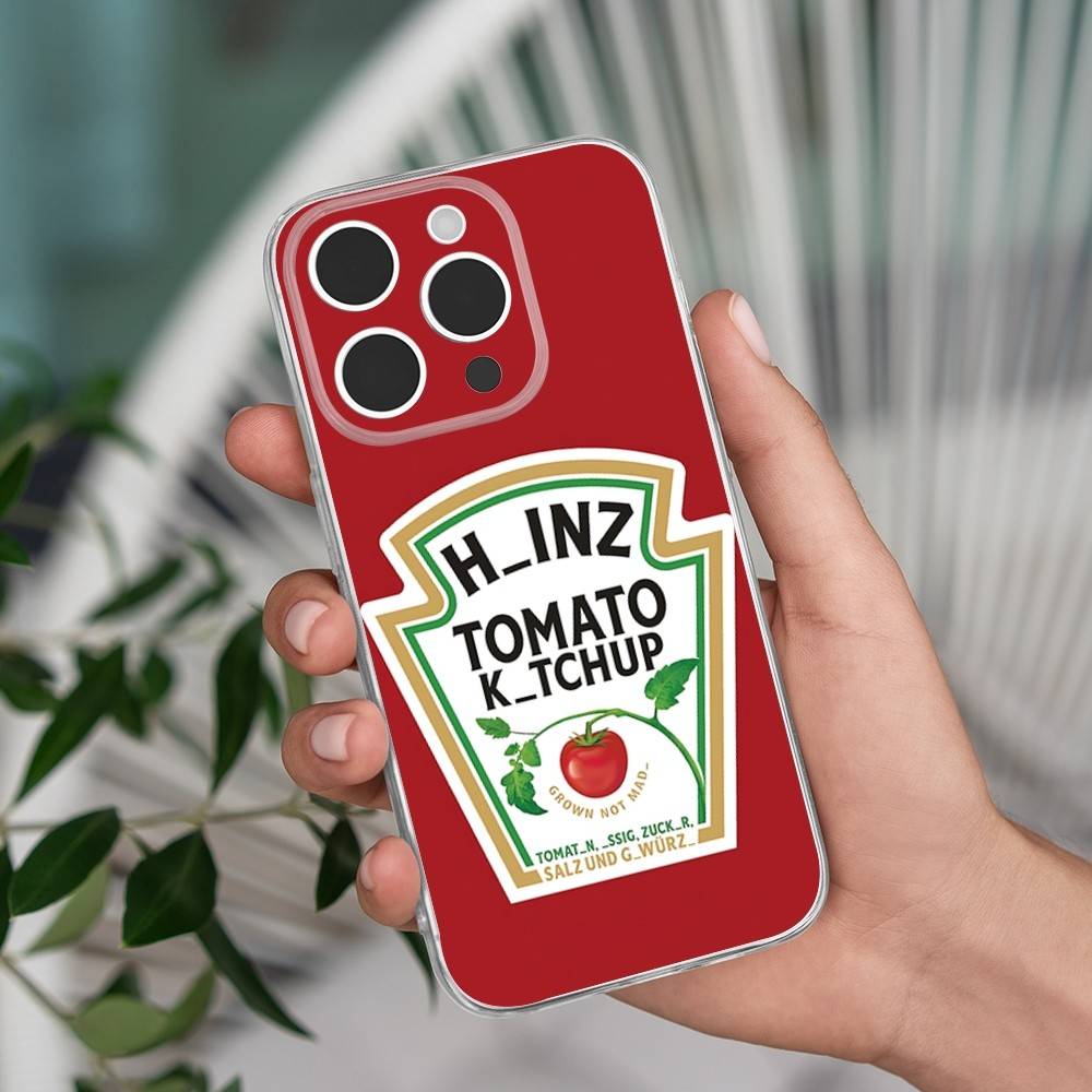 H-Heinz Tomato Ketchup Mustard Phone Case For iPhone 16,15,14,13,12,11 Pro,Max,Plus,X,XS,XR,SE,Mini Transparent Silicone Soft iPhone16pro
H-Heinz Tomato Ketchup Mustard Phone Case For iPhone 16,15,14,13,12,11 Pro,Max,Plus,X,XS,XR,SE,Mini Transparent Silicone Soft iPhone16pro