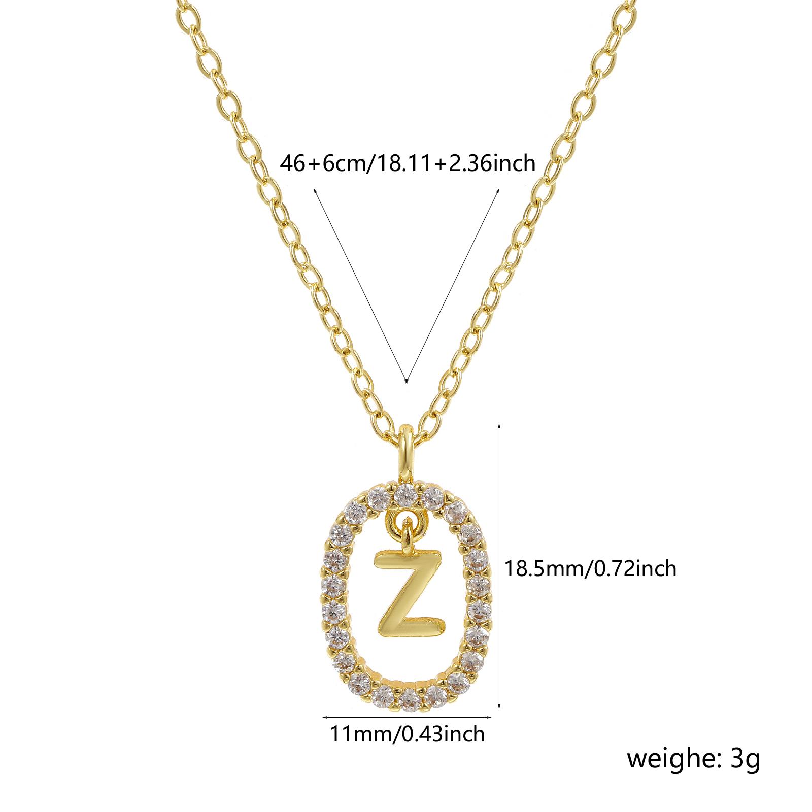 18K Gold Plated Brass Hollow Letter A-Z Pendant Necklace Clear Cubic Zirconia Capital Alphabet Jewelry For Women Gift 46cm
18K Gold Plated Brass Hollow Letter A-Z Pendant Necklace Clear Cubic Zirconia Capital Alphabet Jewelry For Women Gift 46cm