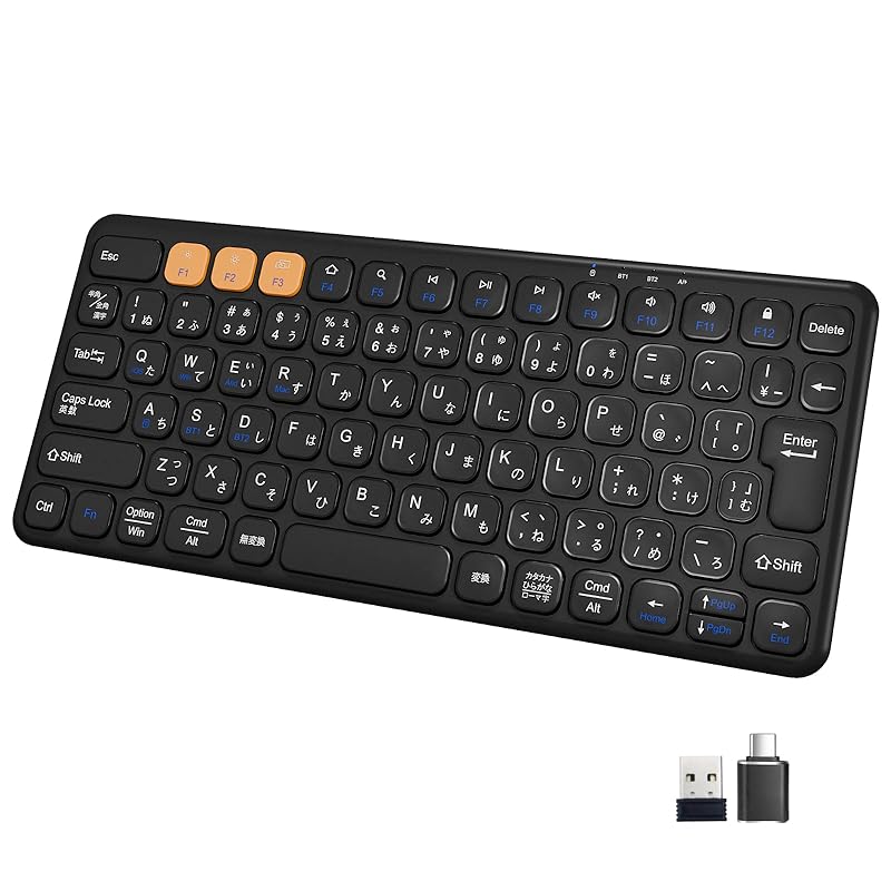 Ewin keyboard Bluetooth wireless wireless 2.4GHz (USB receiver included) Compact Type-C rechargeable JIS standard Japanese sequence Quiet Thin
Ewin keyboard Bluetooth wireless wireless 2.4GHz (USB receiver included) Compact Type-C rechargeable JIS standard Japanese sequence Quiet Thin