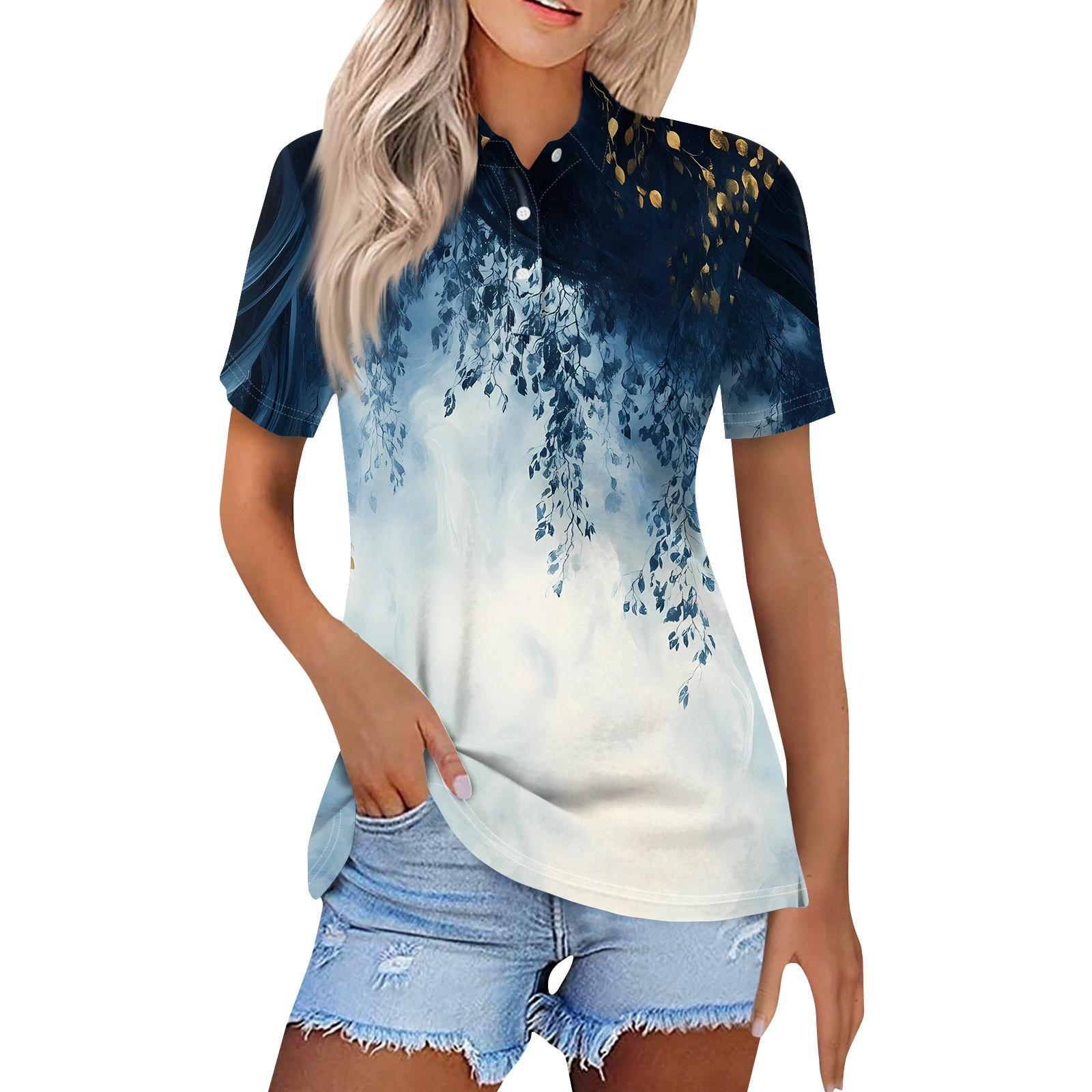 Женская модная повседневная рубашка с отворотом и коротким рукавом с принтом, женские топы на пуговицах XXXL тёмно-синий
Женская модная повседневная рубашка с отворотом и коротким рукавом с принтом, женские топы на пуговицах XXXL тёмно-синий