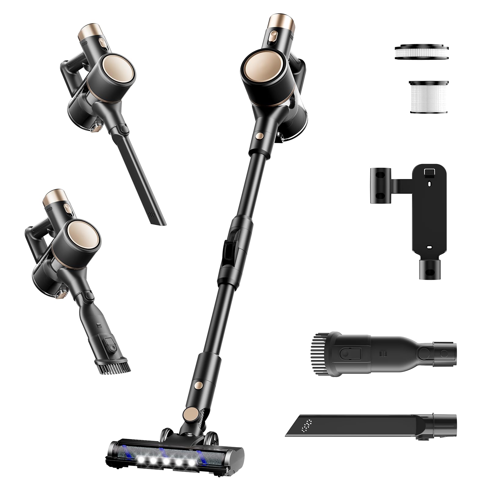 ZAFRO Cordless Vacuum Lightweight Bendable Standard 40 Minutes Continuous 2 Levels of Suction Handheld Low Telescopic Wall Mount Filtration Dust LED сірий колір
ZAFRO Cordless Vacuum Lightweight Bendable Standard 40 Minutes Continuous 2 Levels of Suction Handheld Low Telescopic Wall Mount Filtration Dust LED сірий колір