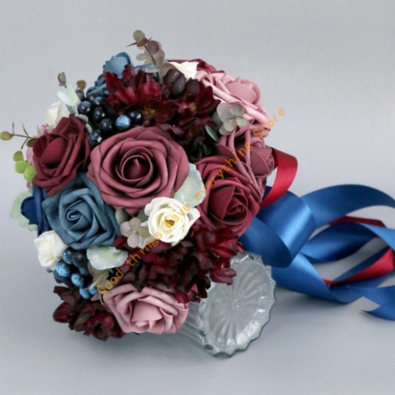Wedding Bouquet Bridal Bridesmaid Silk Rose Flower Valentine s Day Confession 55KF CN
Wedding Bouquet Bridal Bridesmaid Silk Rose Flower Valentine s Day Confession 55KF CN