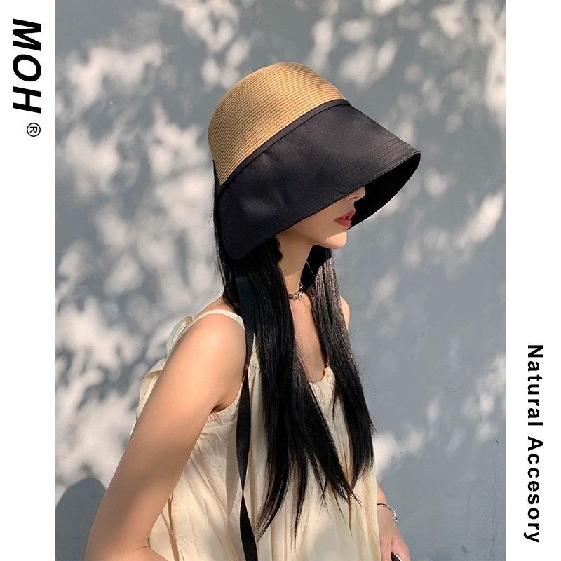 Women Straw Braided Bucket Hat UPF 50+ Wide Brim Summer Sun Cap Letter Split Design Fashion Outdoor Beach 56-58 cm чорний
Women Straw Braided Bucket Hat UPF 50+ Wide Brim Summer Sun Cap Letter Split Design Fashion Outdoor Beach 56-58 cm чорний