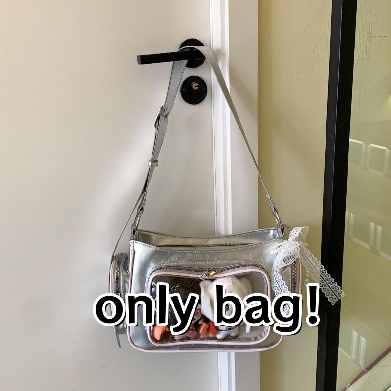 Trendy Anime-style Transparent Ita Bag Fashion Large-capacity Shoulder Bags Cute Badge Bag Women Girls Versatile Commuter Bag 28x12x19cm
Trendy Anime-style Transparent Ita Bag Fashion Large-capacity Shoulder Bags Cute Badge Bag Women Girls Versatile Commuter Bag 28x12x19cm