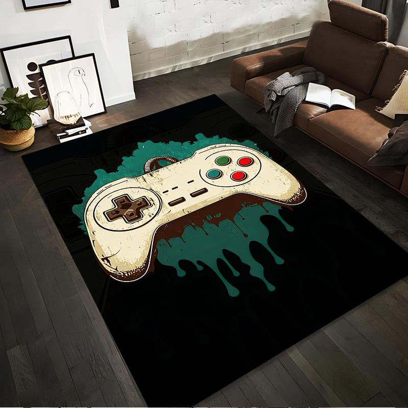 Retro Gaming Controller Carpet with Dripping Paint Design Suitable for use as an anti-slip for living room bedroom sofas 40x60cm( 15x23in )
Retro Gaming Controller Carpet with Dripping Paint Design Suitable for use as an anti-slip for living room bedroom sofas 40x60cm( 15x23in )