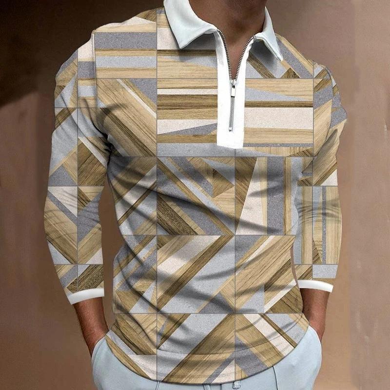 Spring and Autumn Fashion Striped Casual Lapel Long Sleeved Shirt with 3D Digital Printing Zipper Polo Shirt for Men 5XL жовтий
Spring and Autumn Fashion Striped Casual Lapel Long Sleeved Shirt with 3D Digital Printing Zipper Polo Shirt for Men 5XL жовтий