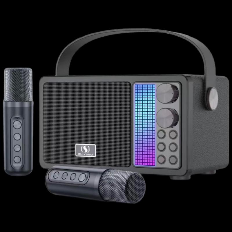 Portable Karaoke Bluetooth Speaker with Wireless Microphone
Portable Karaoke Bluetooth Speaker with Wireless Microphone