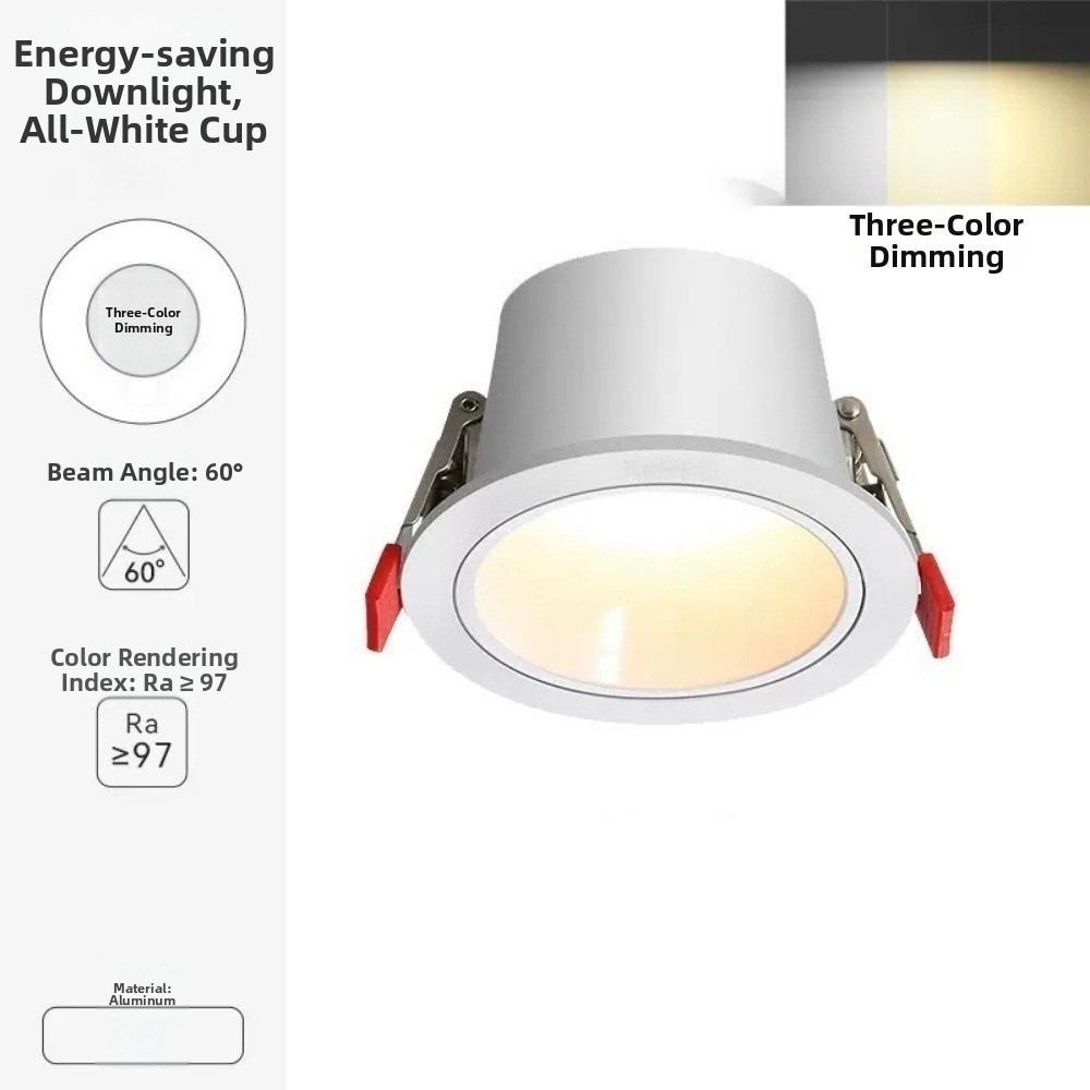Household Recessed Led Spotlights 220V Waterproof Round Downlight Anti-glare 8W Ceiling Spot Lamp For Home Indoor Lighting білий
Household Recessed Led Spotlights 220V Waterproof Round Downlight Anti-glare 8W Ceiling Spot Lamp For Home Indoor Lighting білий