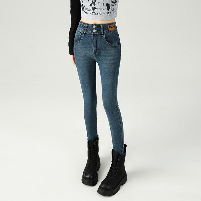 Autumn and Winter Slim Feet Pants In Autumn and Winter Warm Elastic Slim Pencil Pants Versatile Slim High-waist Jeans Slim Feet Pants 32
Autumn and Winter Slim Feet Pants In Autumn and Winter Warm Elastic Slim Pencil Pants Versatile Slim High-waist Jeans Slim Feet Pants 32