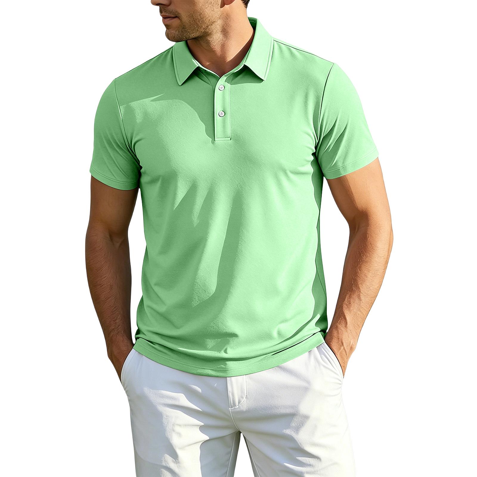 Men Short Sleeve Polo Shirt Classic Fit Lightweight Breathable Button Down Collar Casual Golf Tennis Top XXXL
Men Short Sleeve Polo Shirt Classic Fit Lightweight Breathable Button Down Collar Casual Golf Tennis Top XXXL